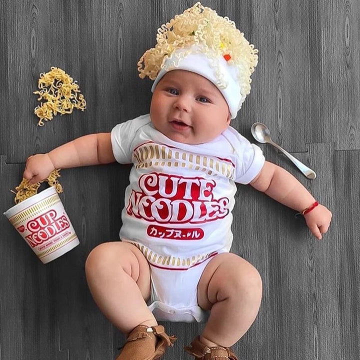 Why Your Baby Needs the Baby Short Sleeve CUTE Noodles Triangle Rompers