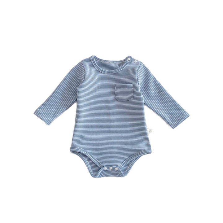 Experience Style and Comfort with Our Baby Striped Triangle Long Sleeve Romper