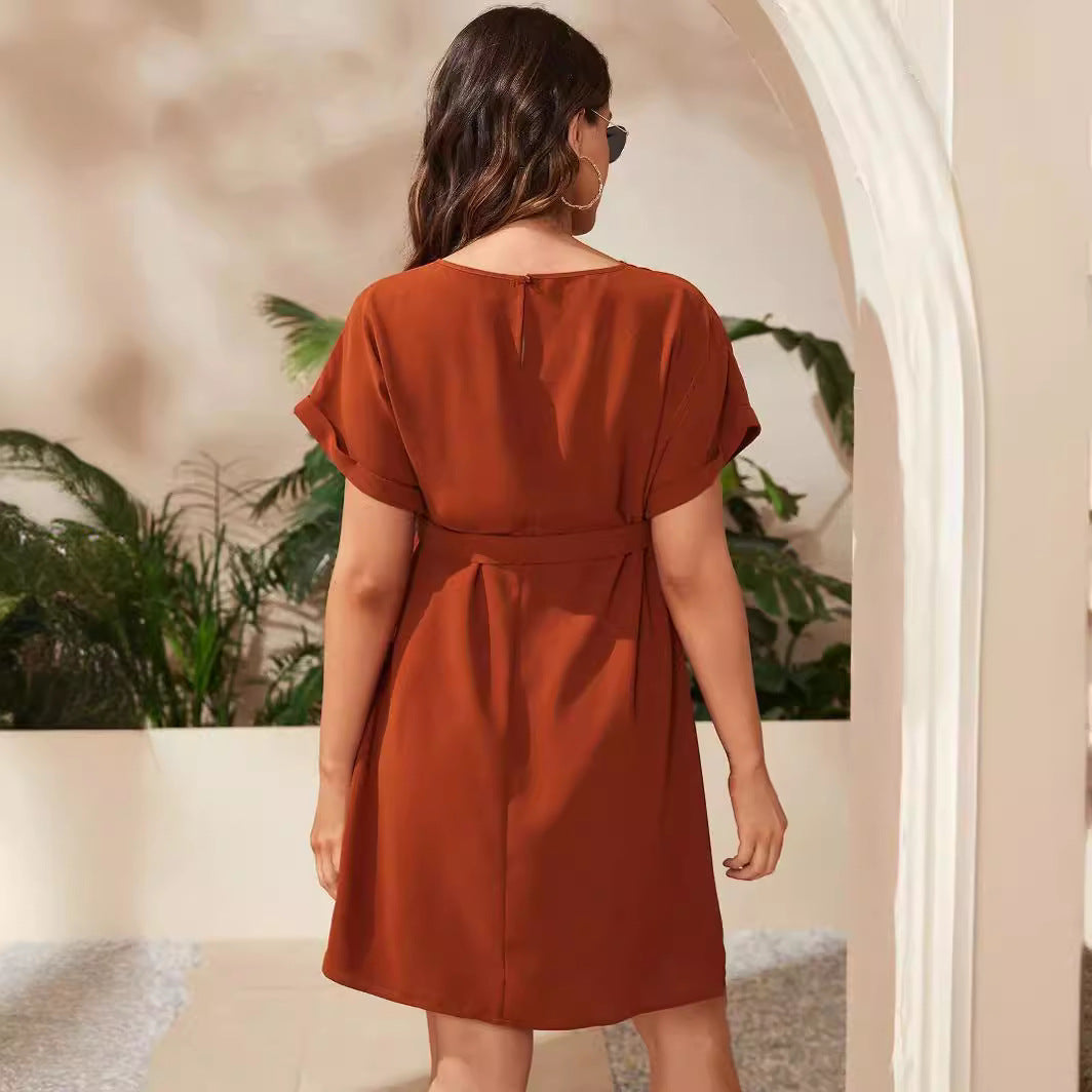 Maternity Bat Sleeve Girdle Dress: The Perfect Blend of Comfort and Style