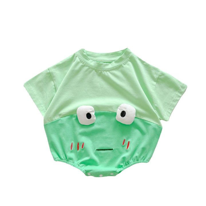 Discover the Adorable Baby Frog Cotton Triangle Rompers