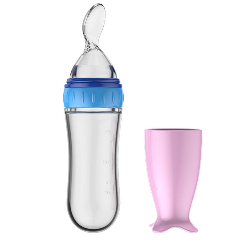 Baby Silicone Rice Paste Feeding Spoon
