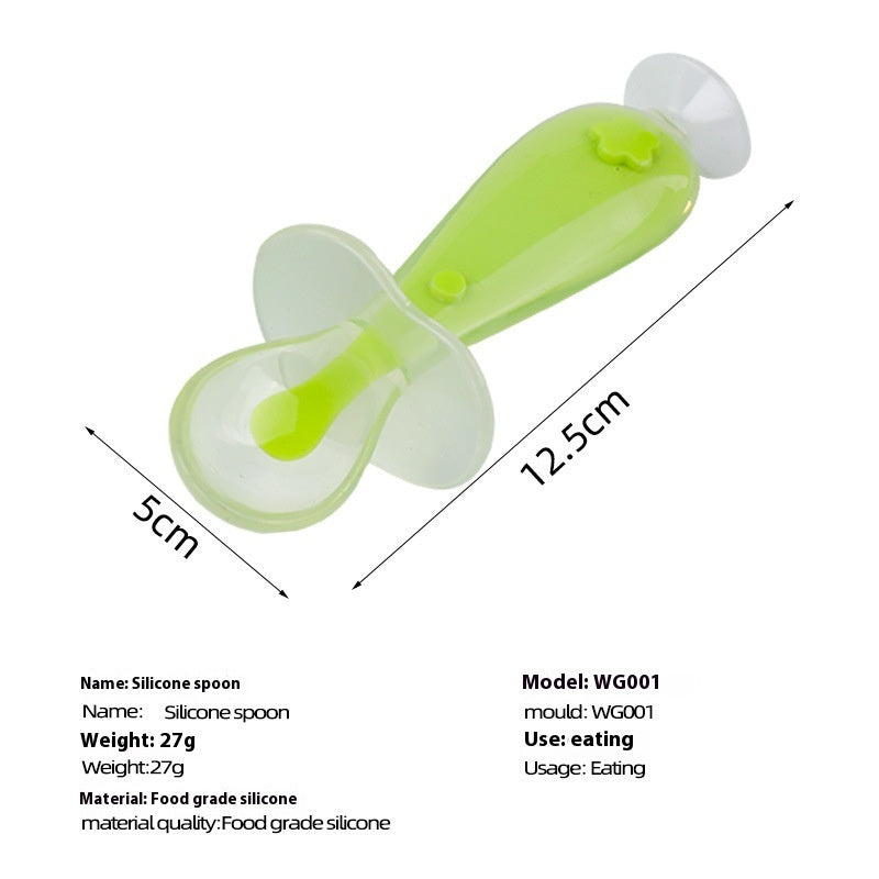 Baby Silicone Feeding Spoon Soft Head for Soup & Food