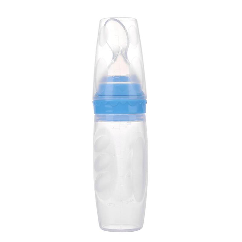 Baby Squeeze Feeding Spoon Soft Silicone