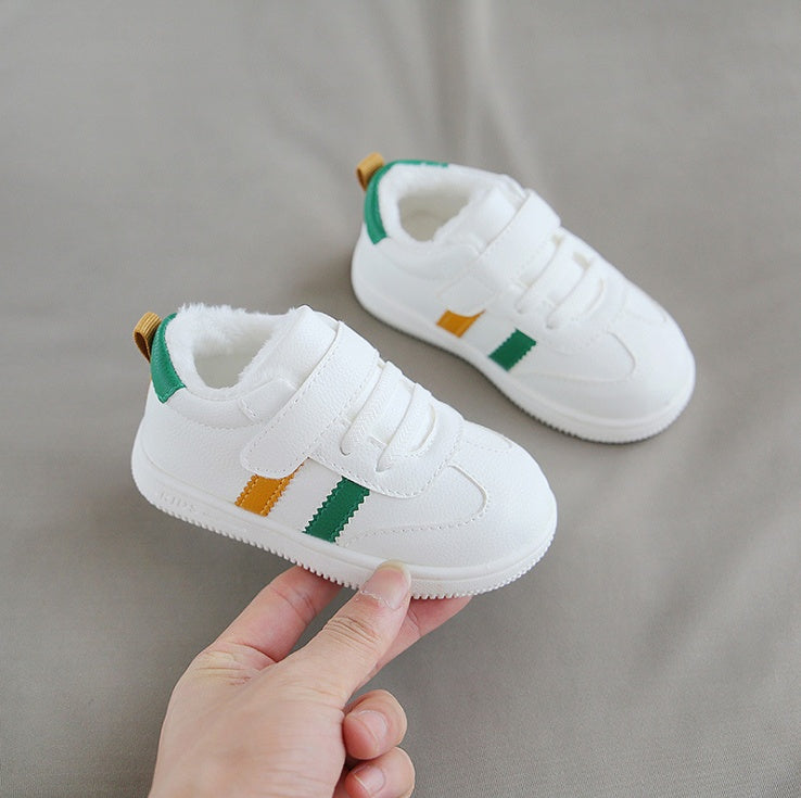 Baby White Velcro Shoes