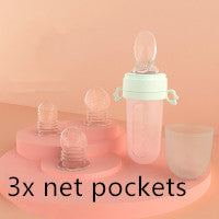 Baby Rice Cereal Feeding Spoon Portable Bottle