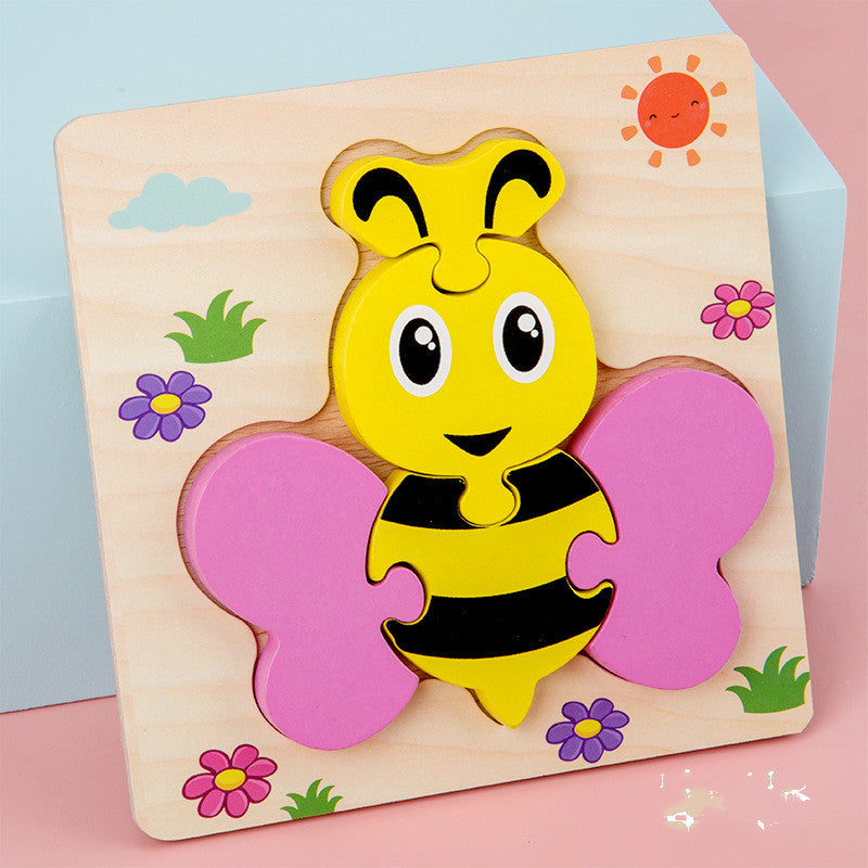 Baby Wooden 3D Puzzle Tangram Shapes Learning Toy