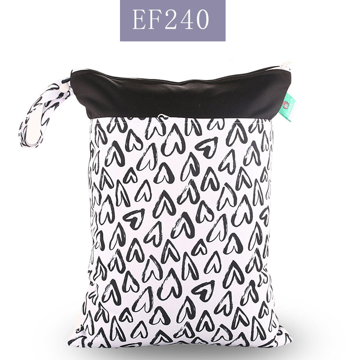 Double Zipper Cloth Baby Diaper Bag Storage Organizer