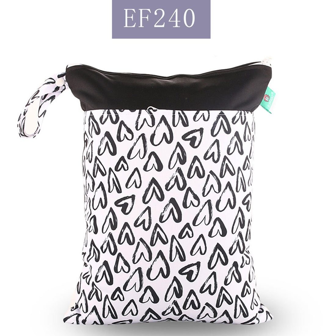 Double Zipper Cloth Baby Diaper Bag Storage Organizer