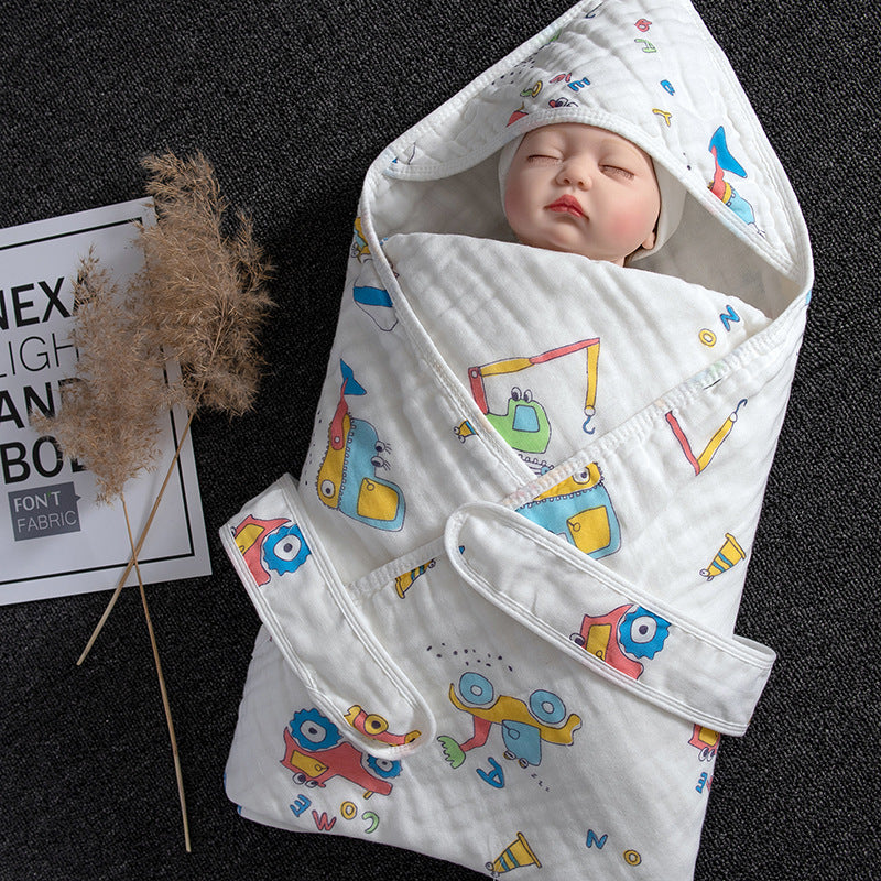 Cotton Baby Blanket Soft Swaddling Towel