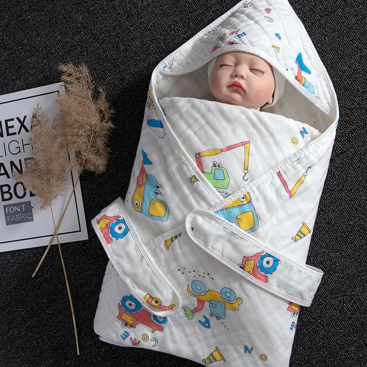 Cotton Baby Blanket Soft Swaddling Towel