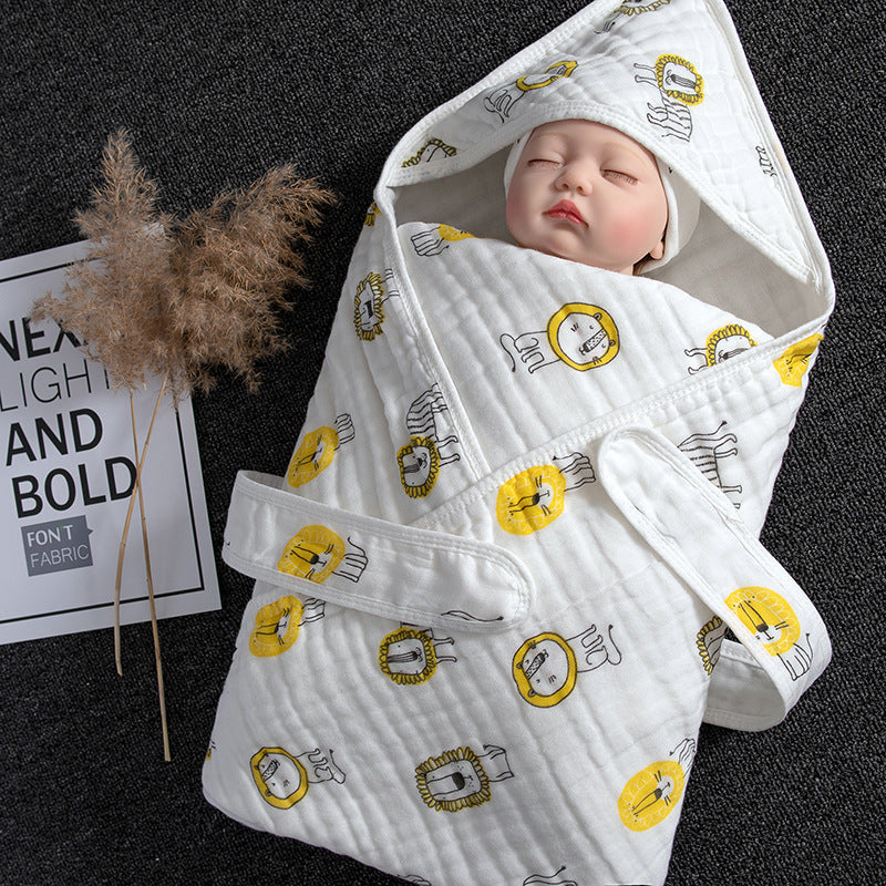 Cotton Baby Blanket Soft Swaddling Towel