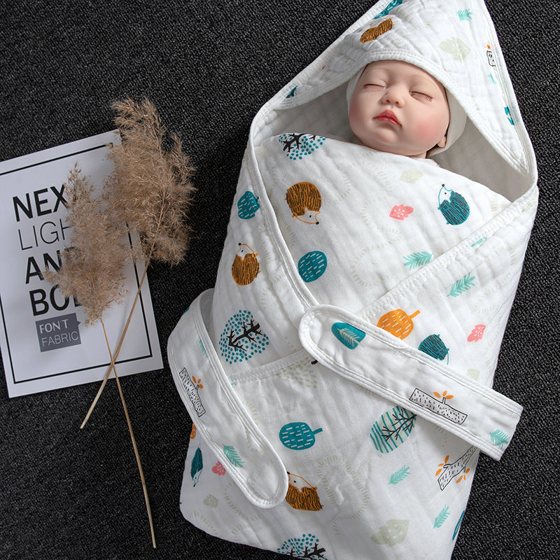 Cotton Baby Blanket Soft Swaddling Towel