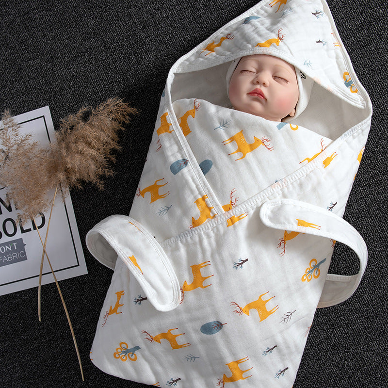 Cotton Baby Blanket Soft Swaddling Towel