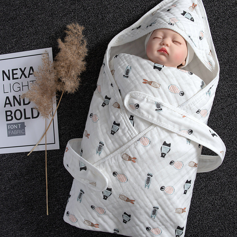 Cotton Baby Blanket Soft Swaddling Towel