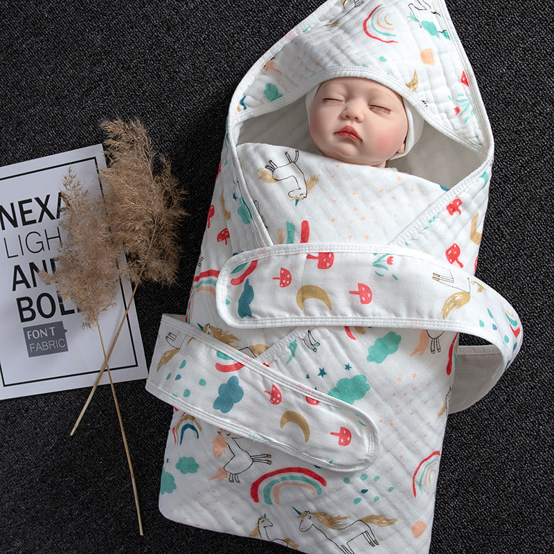 Cotton Baby Blanket Soft Swaddling Towel