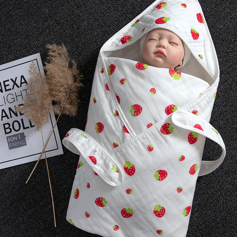 Cotton Baby Blanket Soft Swaddling Towel