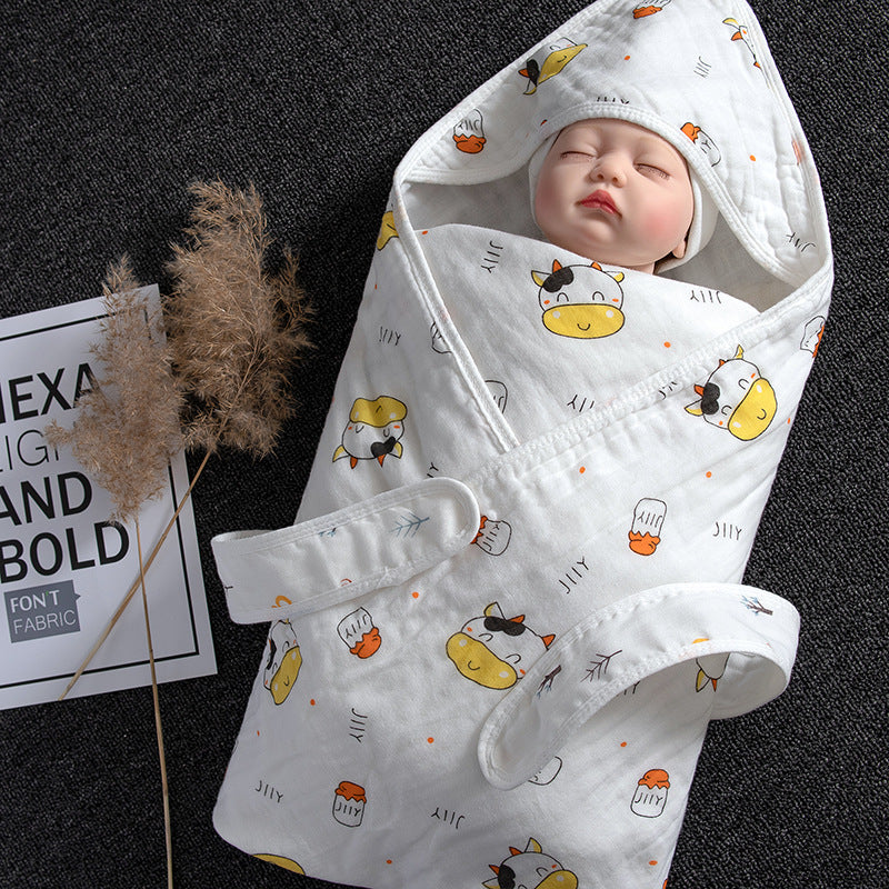 Cotton Baby Blanket Soft Swaddling Towel