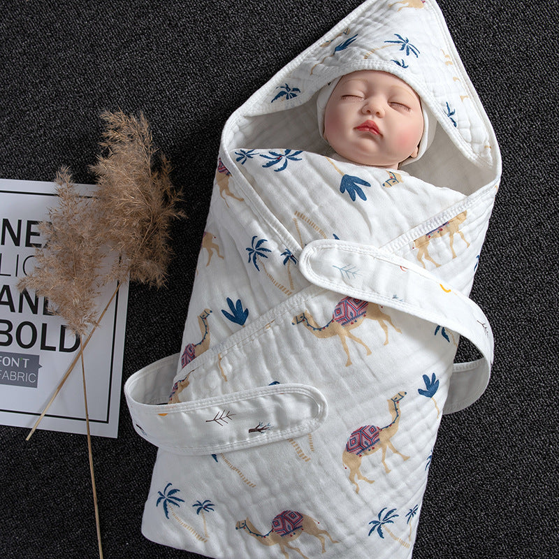 Cotton Baby Blanket Soft Swaddling Towel