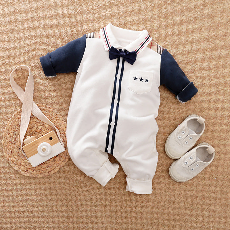 Baby Long Sleeve Gentleman Romper