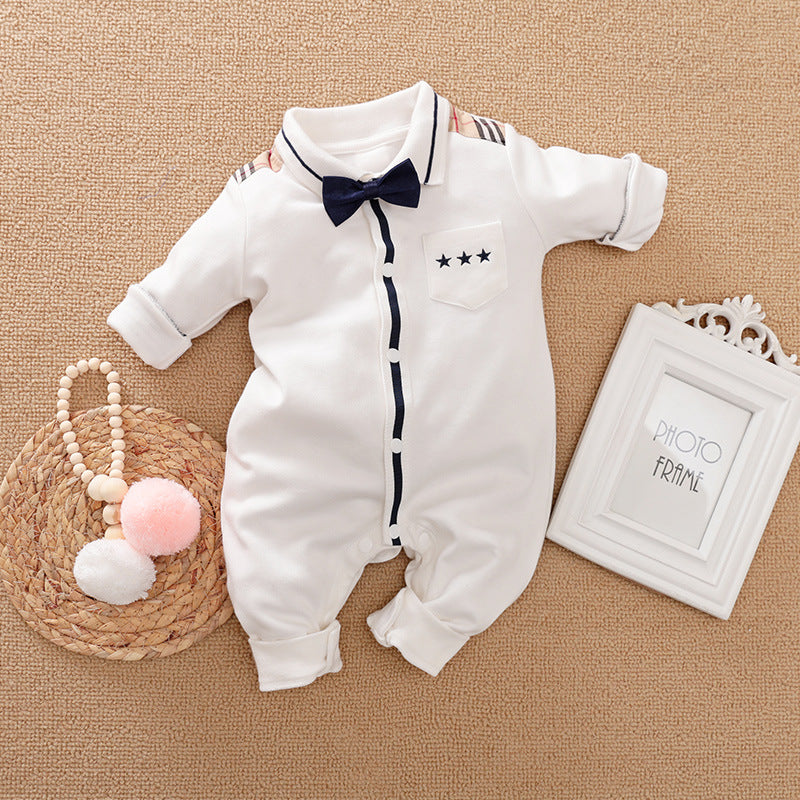 Baby Long Sleeve Gentleman Romper
