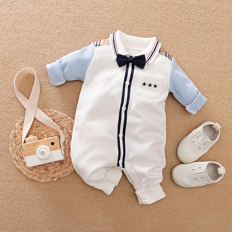 Baby Long Sleeve Gentleman Romper