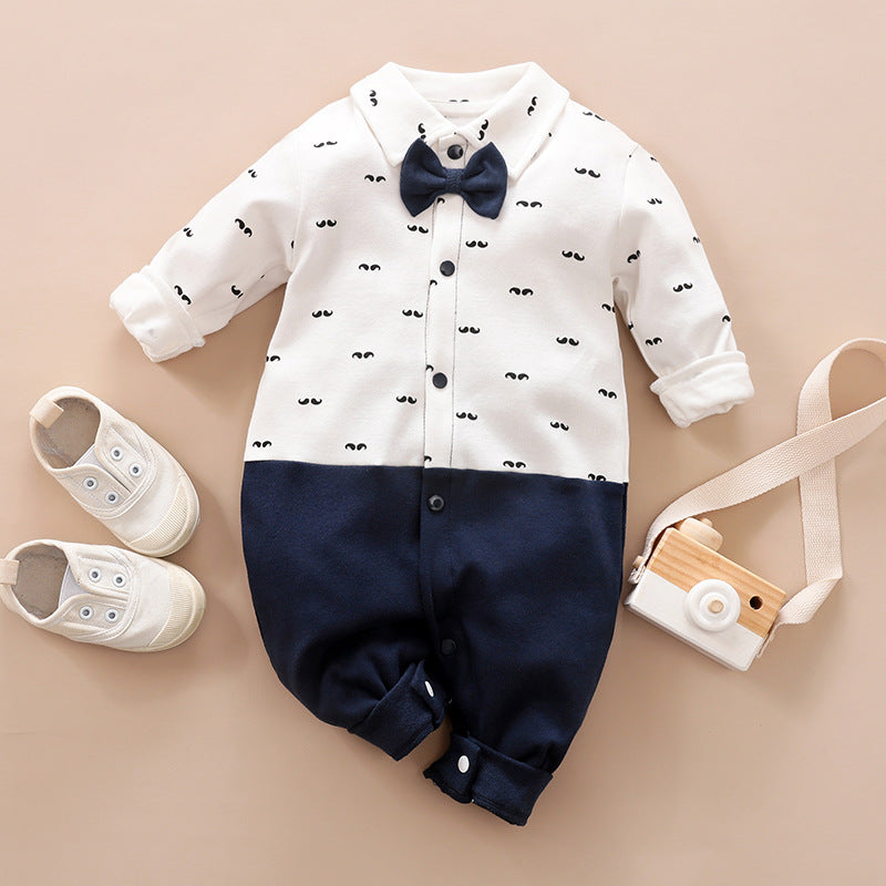 Baby Long Sleeve Gentleman Romper