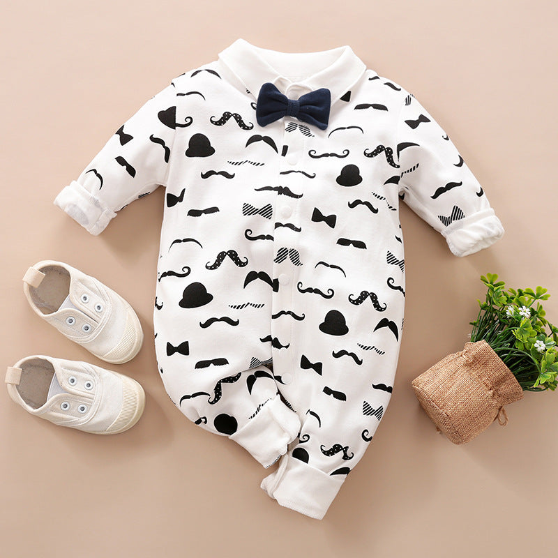 Baby Long Sleeve Gentleman Romper