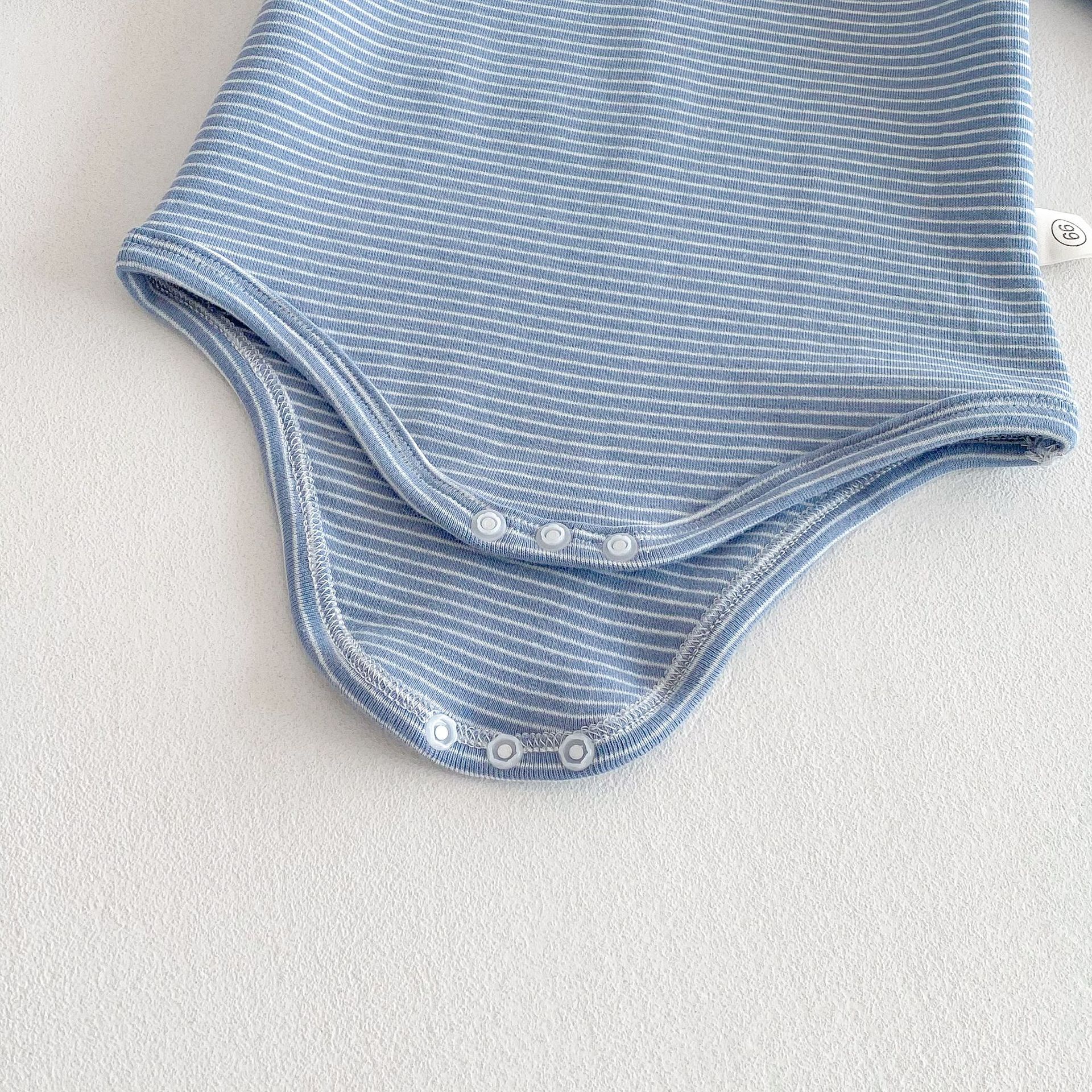 Baby Striped Triangle Long Sleeve Romper