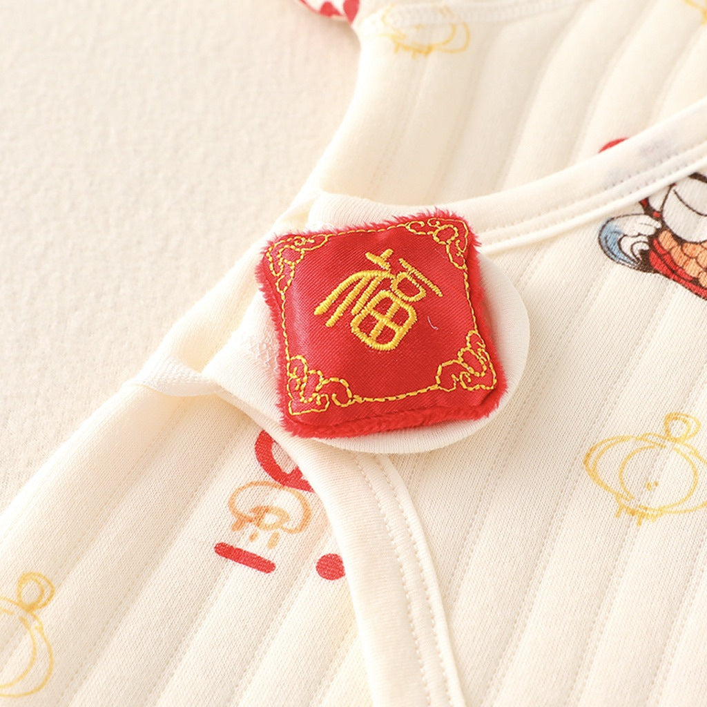 Warm Quilted Newborn Baby Jumpsuit