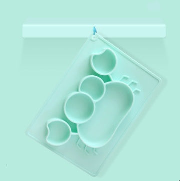 Baby Silicone Suction Bowl Cartoon Feeding Dish