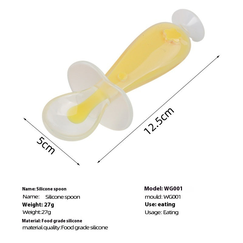 Baby Silicone Feeding Spoon Soft Head for Soup & Food