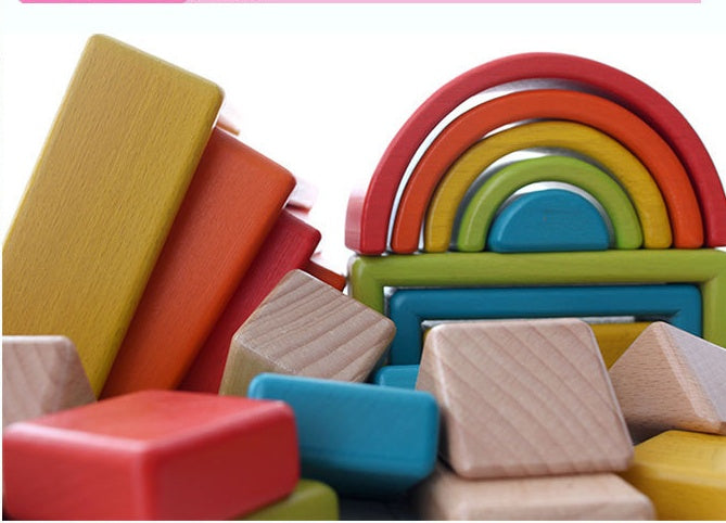 Rainbow Building Blocks Creative Baby Educational Toy