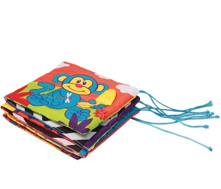 Baby Cloth Book Knowledge Around Colorful Bed Bumper Toy
