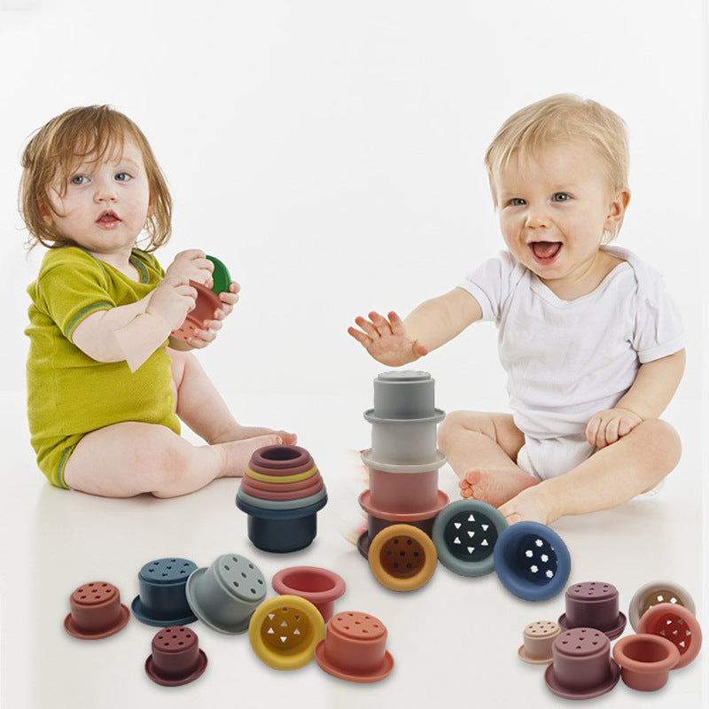 Baby Interactive Jenga Silicone Educational Toy