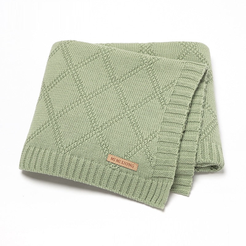 Baby Knitted Blanket Soft Comfortable Infant Blanket