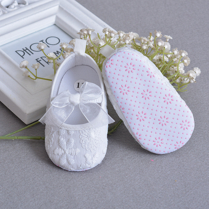 Embroidered Lace Baby Shoes