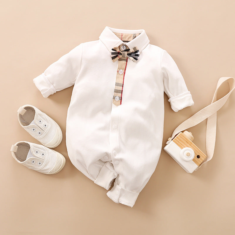 Baby Long Sleeve Gentleman Romper