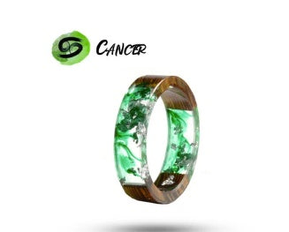 Resin Zodiac Ring