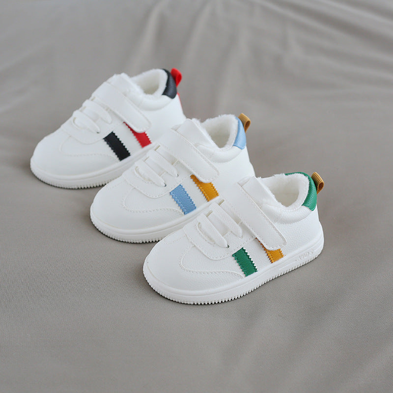 Baby White Velcro Shoes