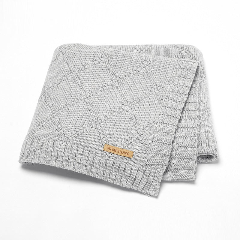 Baby Knitted Blanket Soft Comfortable Infant Blanket
