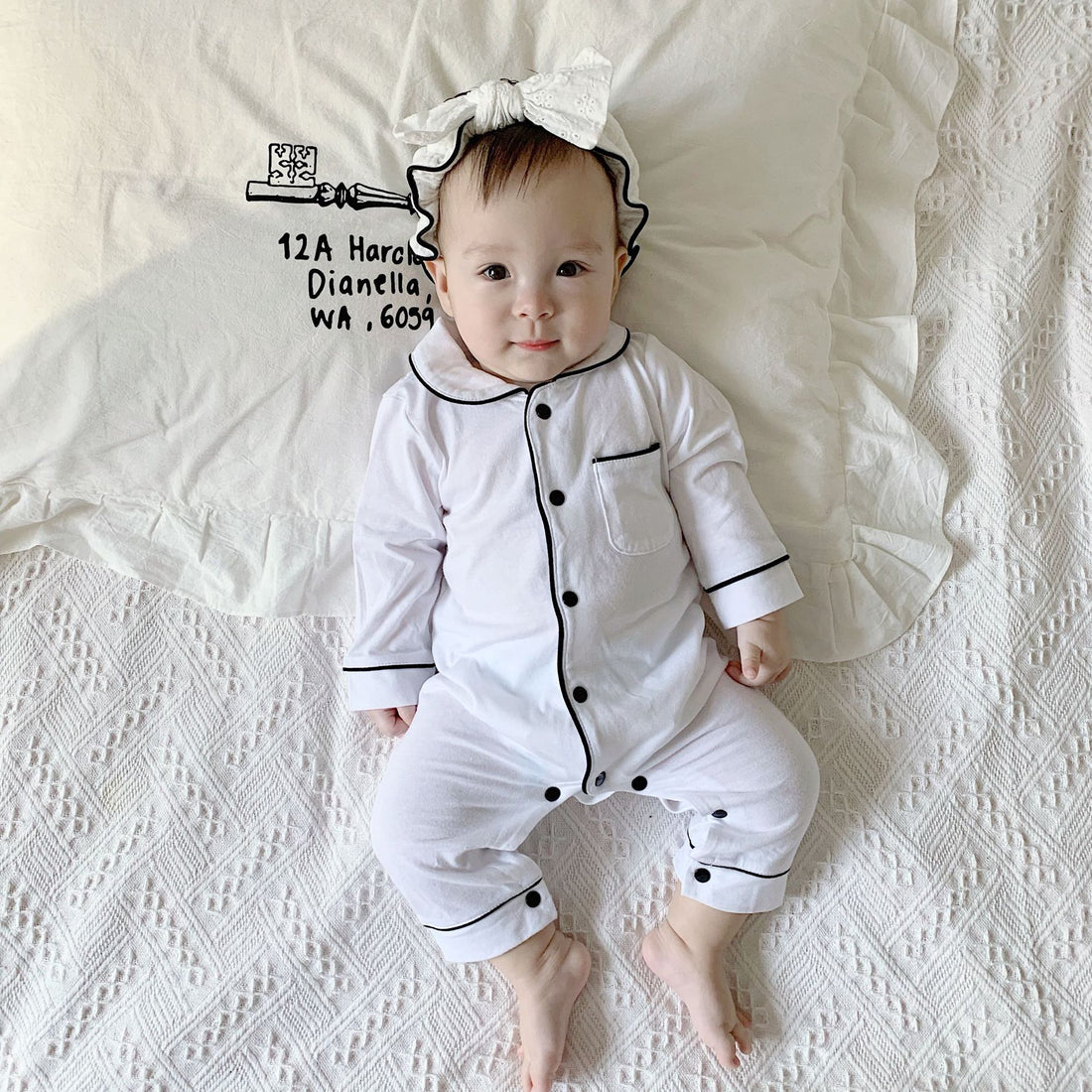 Baby Solid Color Onesie Pajamas
