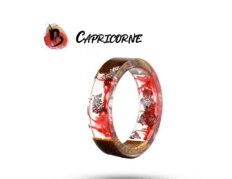 Resin Zodiac Ring