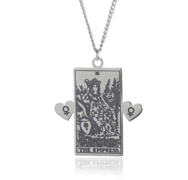Retro Twelve Constellation Tarot Necklace