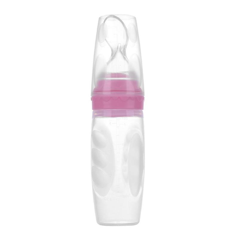 Baby Squeeze Feeding Spoon Soft Silicone