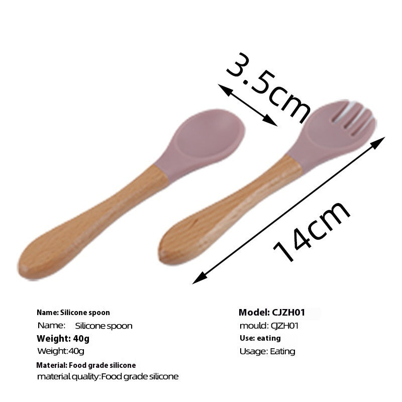 Baby Silicone Feeding Spoon Soft Head for Soup & Food
