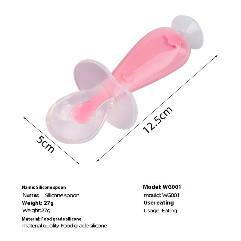 Baby Silicone Feeding Spoon Soft Head for Soup & Food