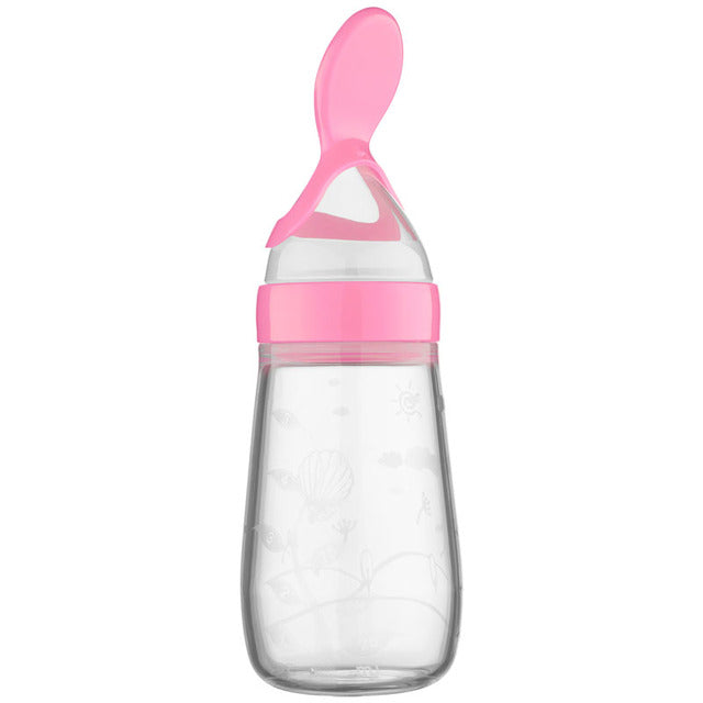 Baby Silicone Rice Paste Feeding Spoon