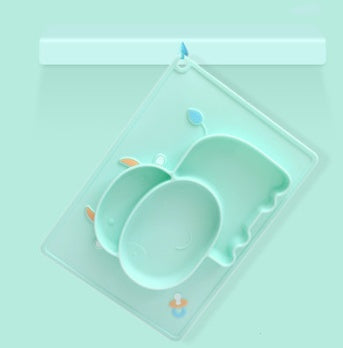Baby Silicone Suction Bowl Cartoon Feeding Dish