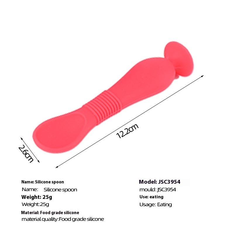 Baby Silicone Feeding Spoon Soft Head for Soup & Food