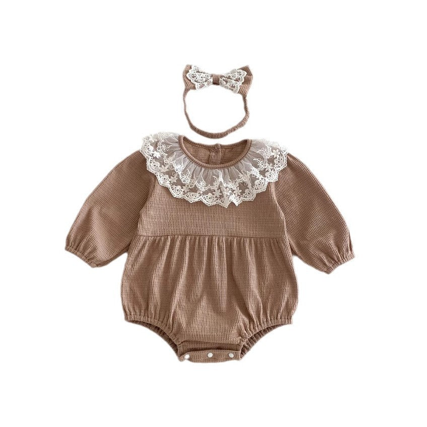 Infant Princess Long Sleeve Romper